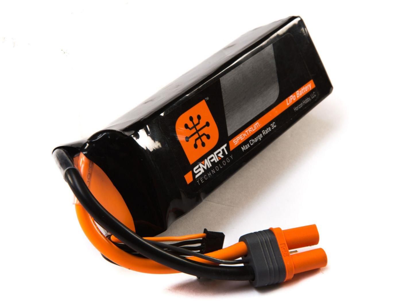 Spektrum 5000mah 6S 22.2V Smart LiPo 30C; IC5 (O-SPMX50006S30)