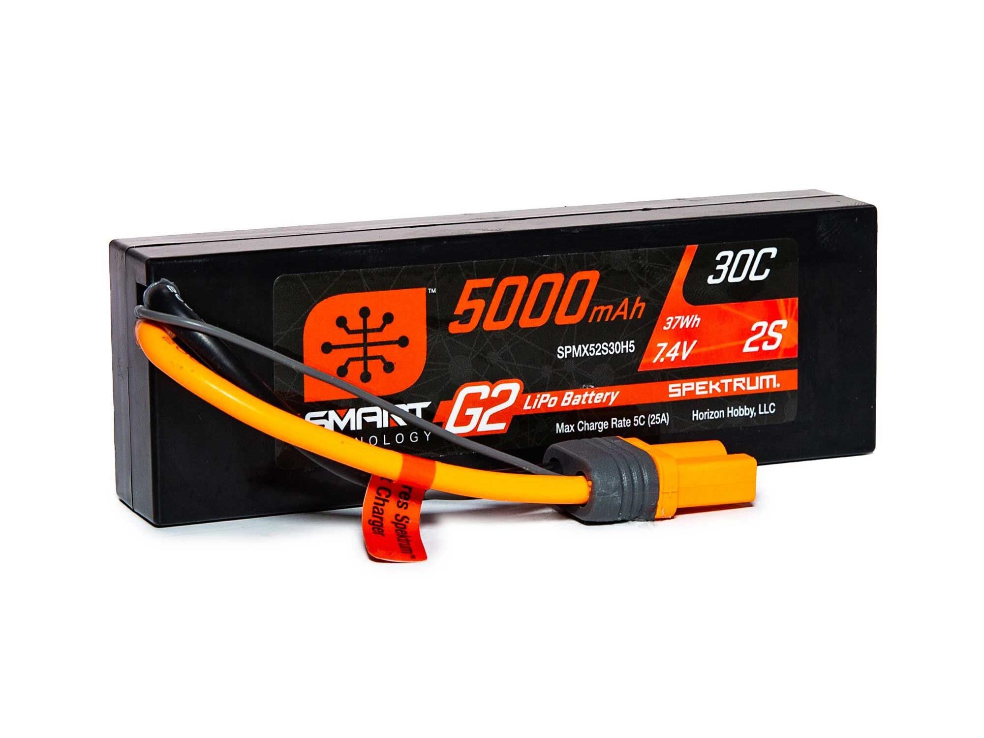 Spektrum 5000mAh 2S 7.4V SMART G2 30C IC5 (O-SPMX52S30H5)