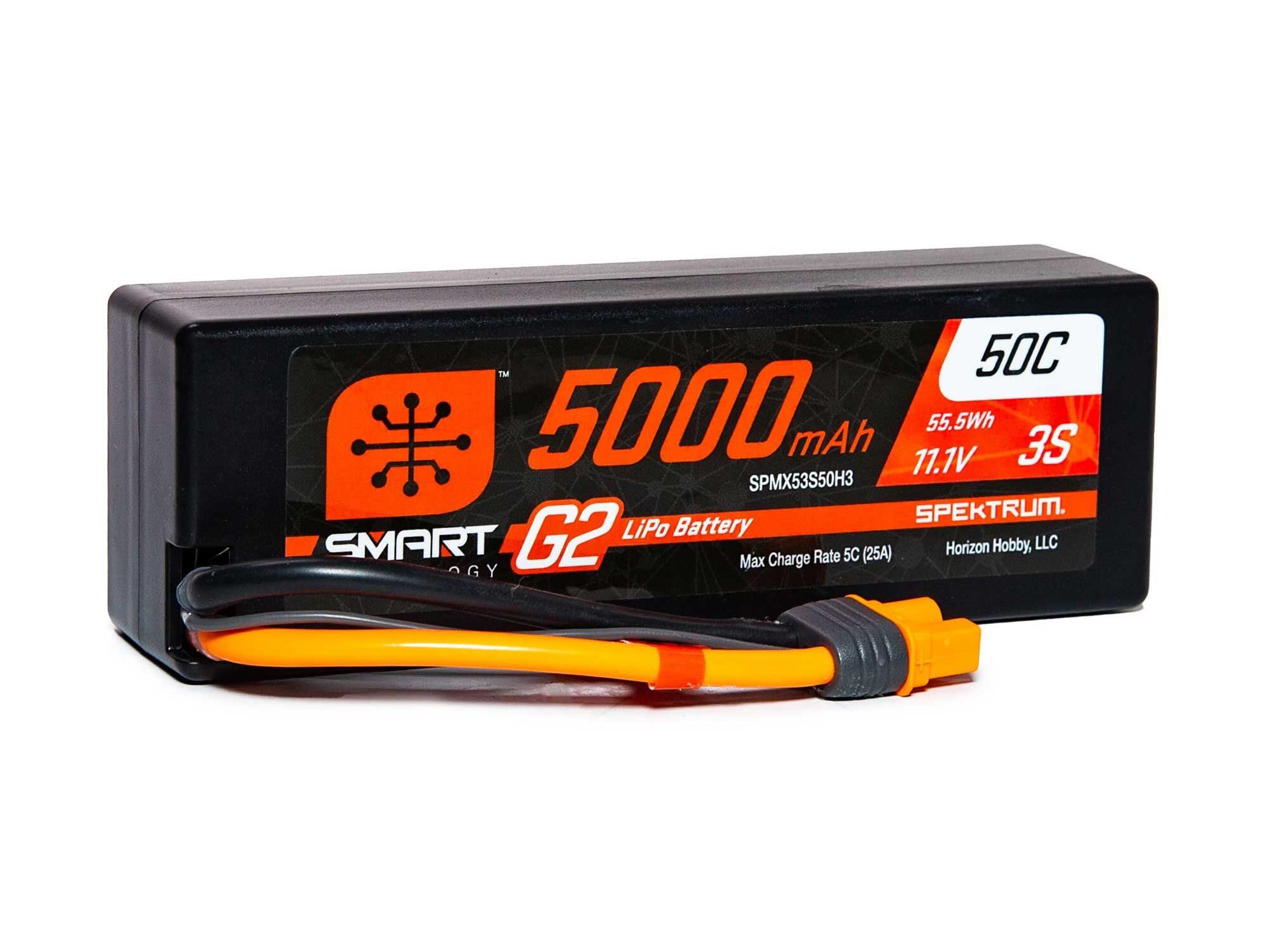 Spektrum 5000mAh 3S 11.1V SMART G2 50C IC3 (O-SPMX53S50H3)