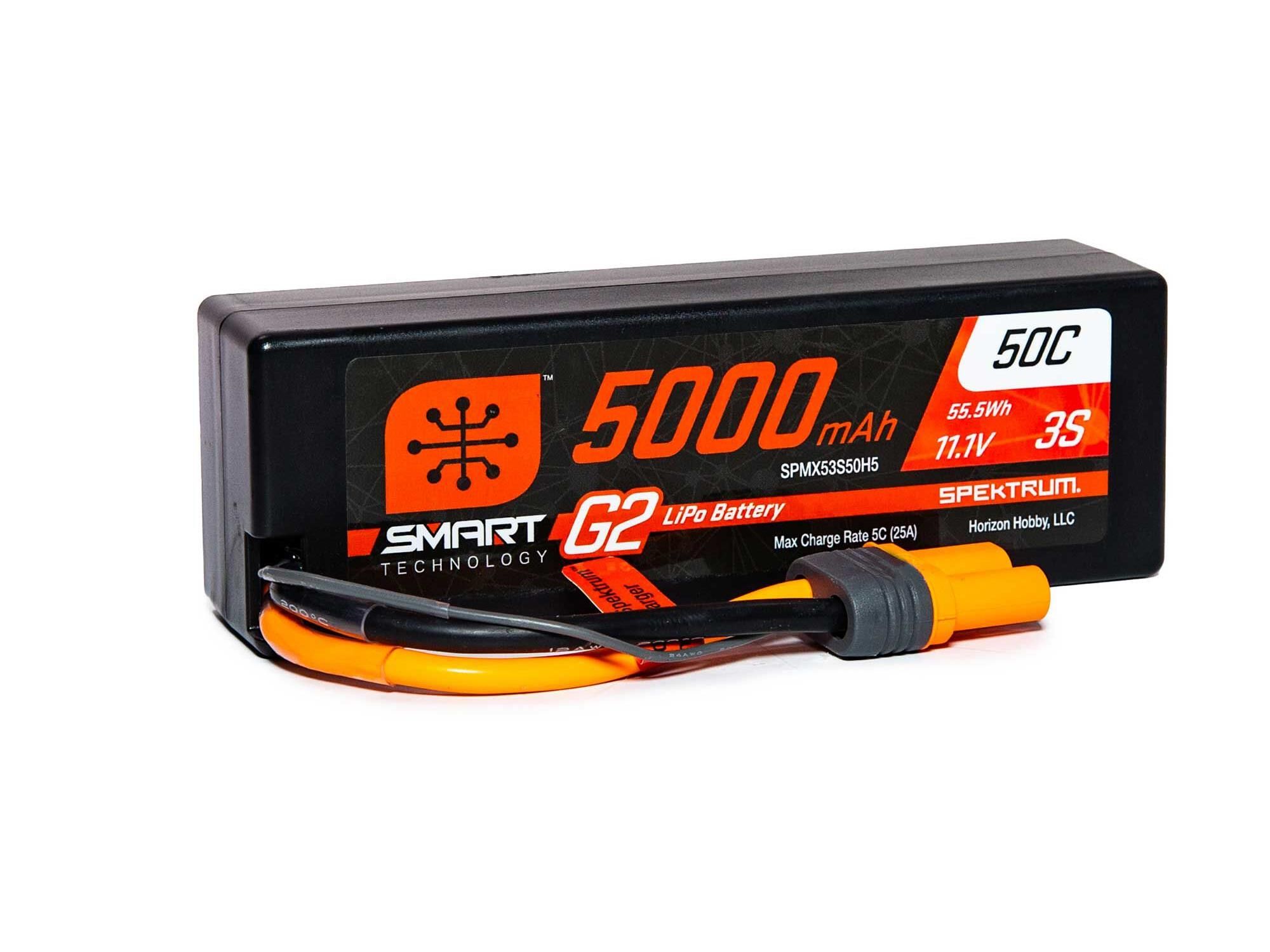 Spektrum 5000mAh 3S 11.1V SMART G2 50C IC5 (O-SPMX53S50H5)