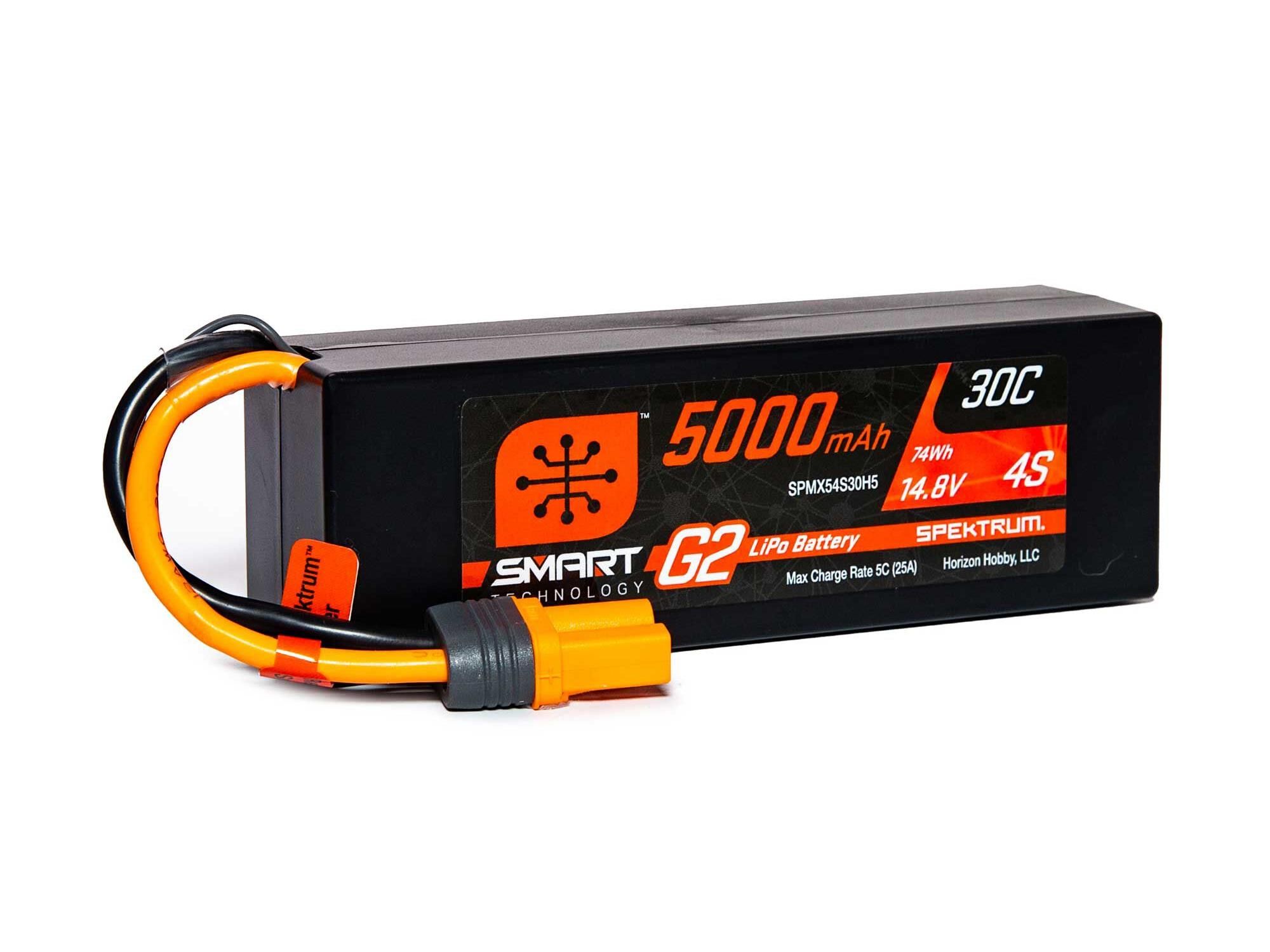 Spektrum 5000mAh 4S 14.8V SMART G2 30C IC5 (O-SPMX54S30H5)