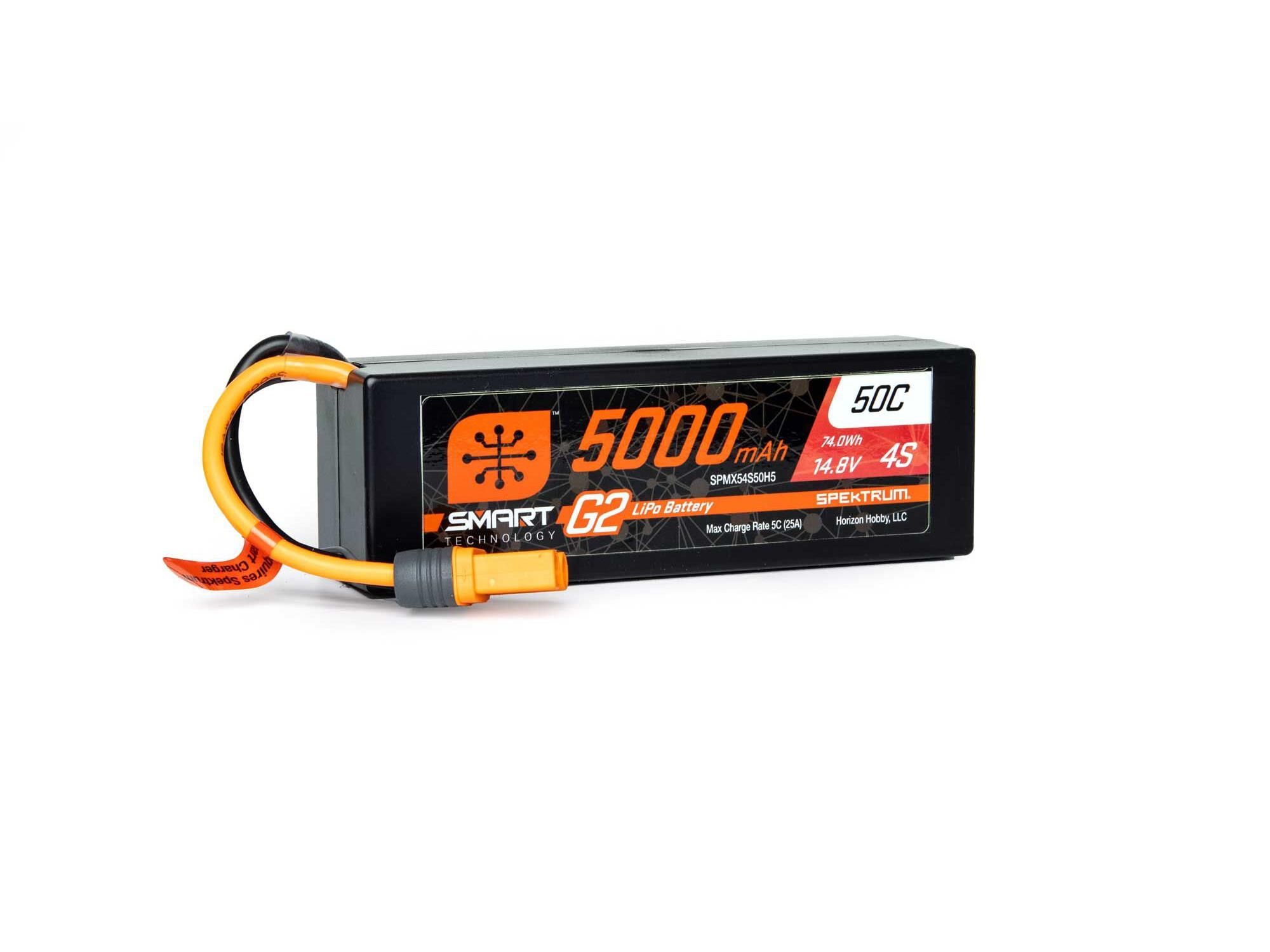Spektrum 5000mAh 4S 14.8V SMART G2 50C IC5 (O-SPMX54S50H5)