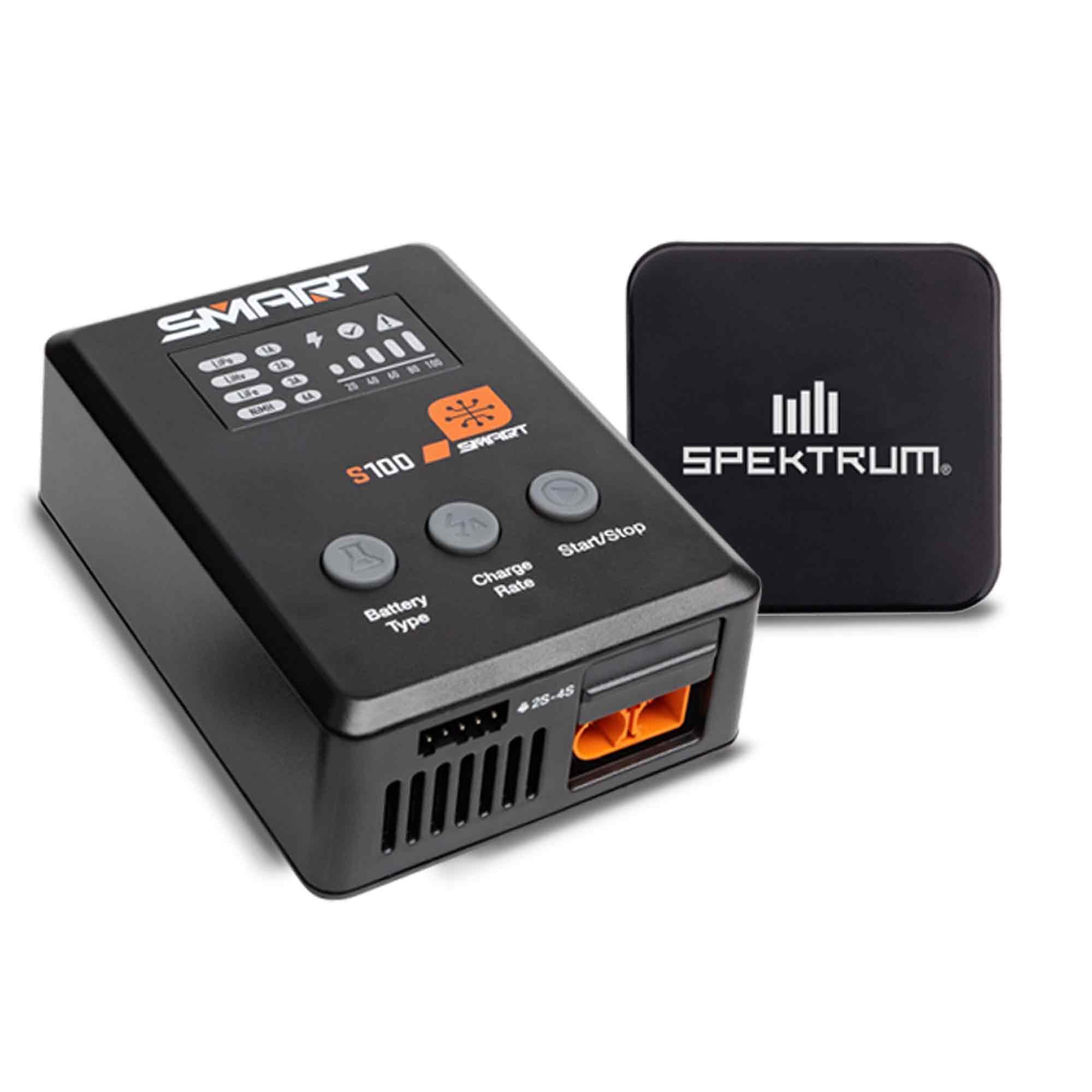 Spektrum S100 1x100W USB-C Smart Charger, 65W USB-C GaN Power Supply (O-SPMXC2090PI)
