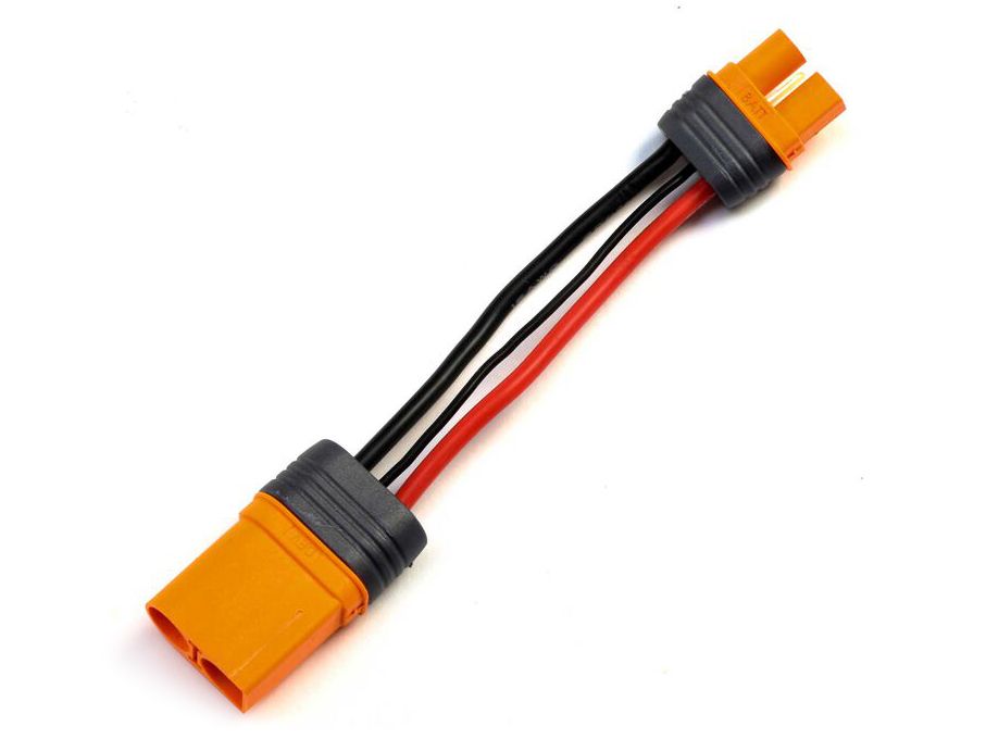Spektrum IC5 Device Connector to IC3 Battery Conn 4&quot; / 100mm; 10 AWG (O-SPMXCA507)