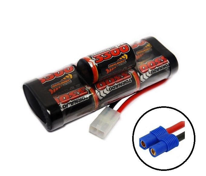 Overlander 8.4V 7 Cell 3300mAh NiMH Hump Pack EC3 Connector (OL2740EC3)