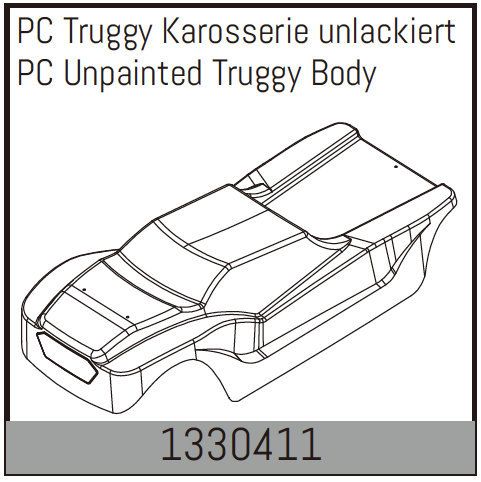 Absima Pc Unpainted Truggy Body ( AB 1330411)