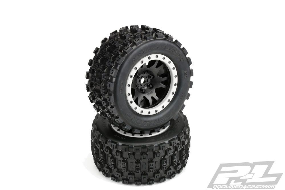 Proline 1:5 Badlands MX43 Pro-Loc F/R X-MAXX MTD 24mm Blk/Gry Impuls (G-PRO10131-13)