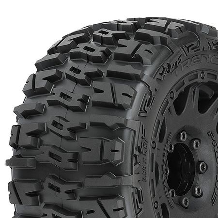 Proline Trencher LP 3.8&quot; Tyres On Raid BLK 8x32 Hex Wheels MT (G-PRO10175-10)
