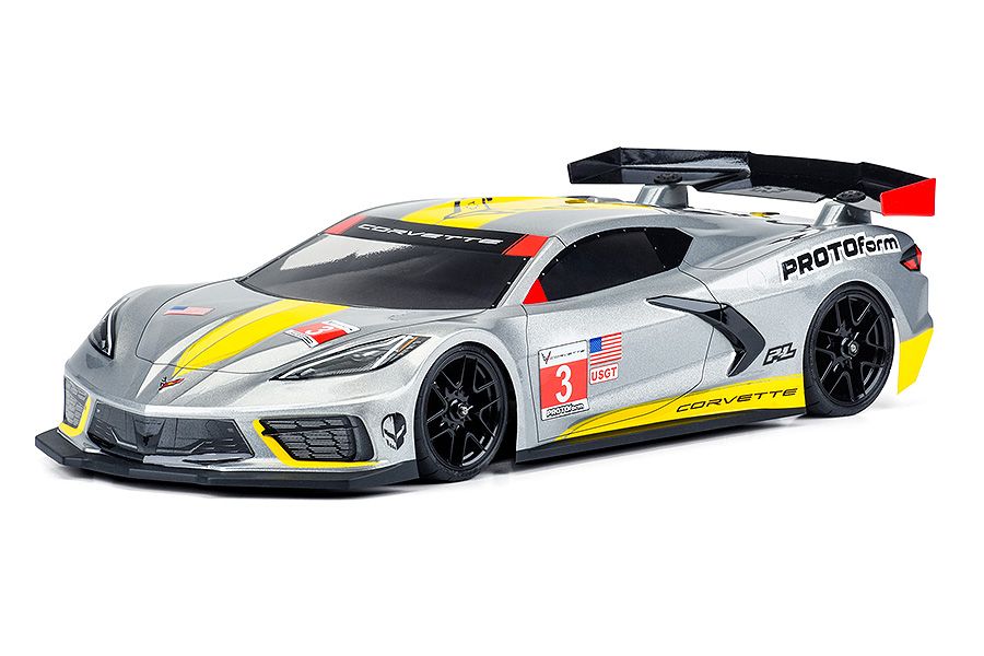 Protoform Chevrolet&#039;s Corvette C8 190mm Clear Body (G-PRM1574-25)