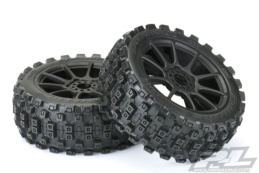 Proline Badlands MX M2 Pre Mount Mach 10 Black Wheels (Pr) (G-PRO9067-21)