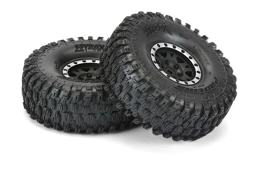Proline Hyrax 1.9&quot; Predator On Impulse Black/Silver Bead Lock Wheels (G-PRO10128-12)
