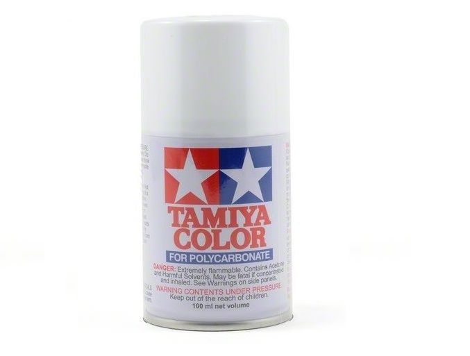 Tamiya PS Polycarbonate Clear Bodyshell Paint - Full Range - PS-1 White