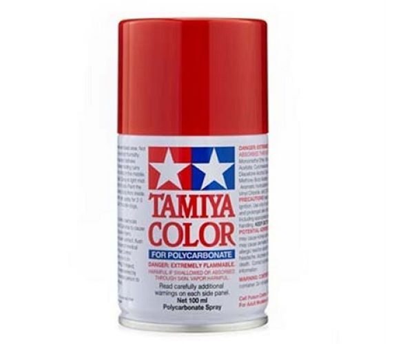 Tamiya PS Polycarbonate Clear Bodyshell Paint - Full Range - PS-60 Bright Mica Red