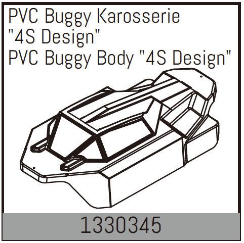 Absima PVC Buggy Body &quot;4S Design&quot; ( AB 1330345)