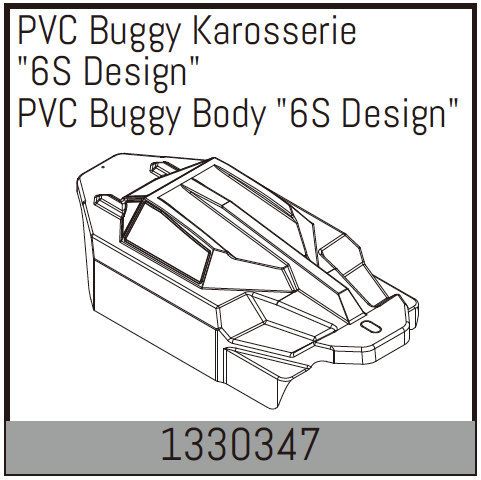 Absima PVC Buggy Body &quot;6S Design&quot; ( AB 1330347)