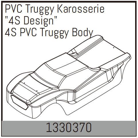Absima 4S PVC Truggy Body ( AB 1330370)