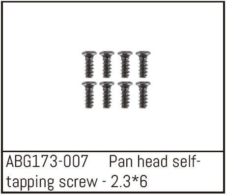 Absima Pan Head Screw M2.3*6 (8) ( AB G173-007)