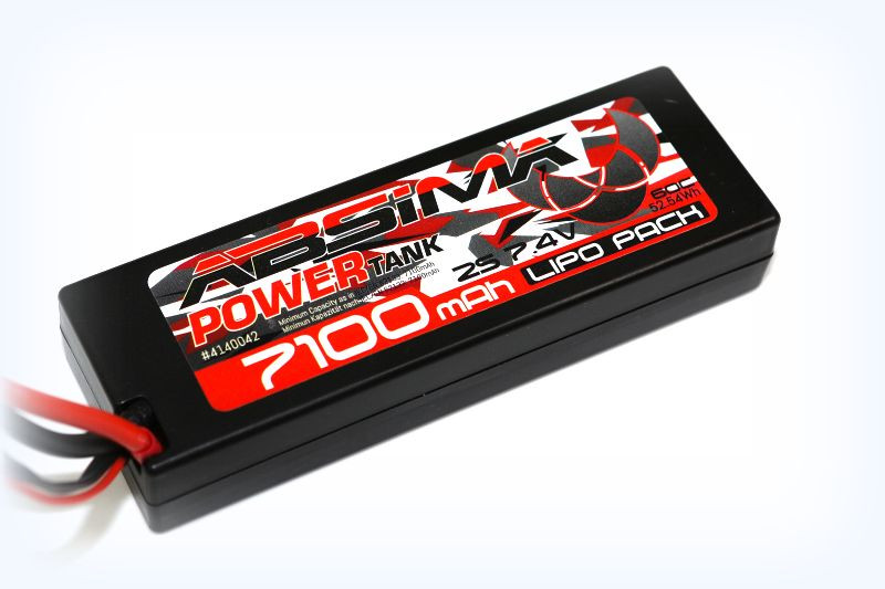 Absima Power Tank Lipo 7.4V 60C  7100 Hardcase (XT90) ( AB 4140040)