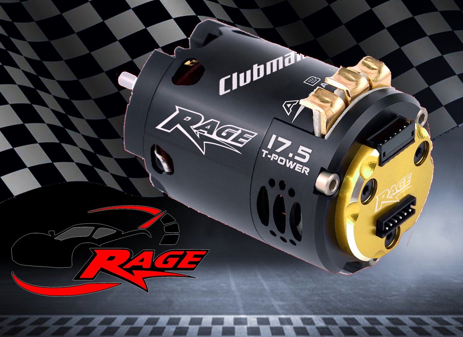 Rage &quot;Clubman&quot; 17.5T Brushless Motor (RAGE17.5)