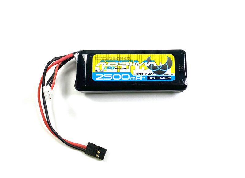 Absima RX Lipo 2S 7,4V. 2500 Sc (Uni-Plug) ( AB 4110005)