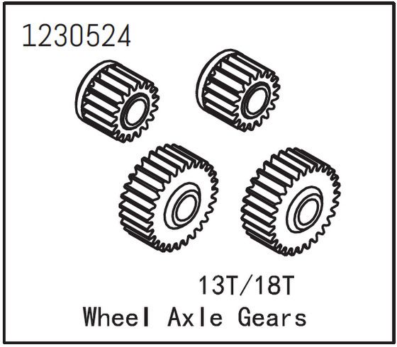 Absima Wheel AXLe Gears ( AB 1230524)