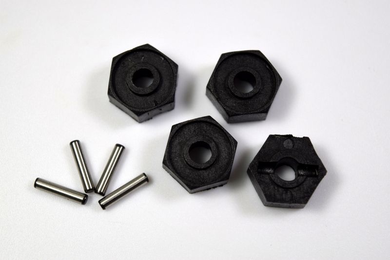 Absima Wheel Hex.W/Pins (2*10) ( AB 1230434)