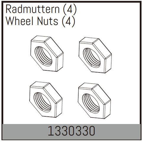 Absima Wheel Nuts (4) ( AB 1330330)