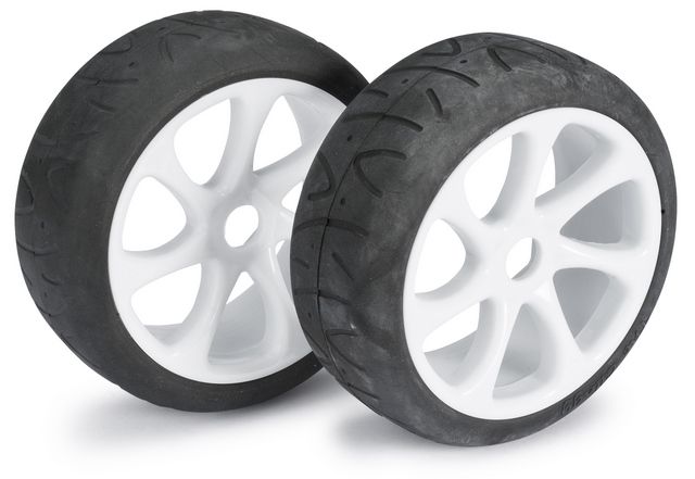Absima Wheel Set Buggy &quot;7 Spoke / Street&quot; white 1:8 (2 pcs) ( AB 2530009)