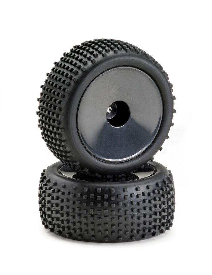 Absima Wheel Set Buggy Disc &quot;Offroad&quot; rear black 1:10 (2) ( AB 2500012)