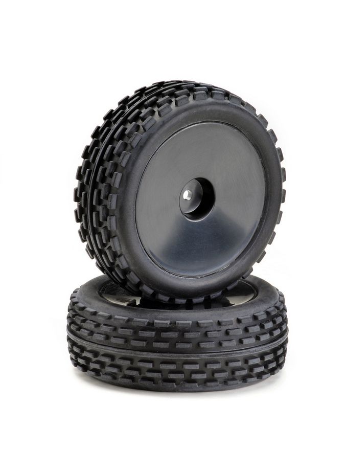 Absima Wheel Set Buggy Disc &quot;Offroad&quot; front black 1:10 (2) ( AB 2500011)