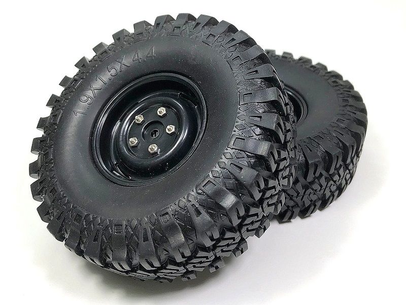 Absima Wheel Set Crawler &quot;Standard Sponge&quot; 114mm 1:10 (2) ( AB 2500035)
