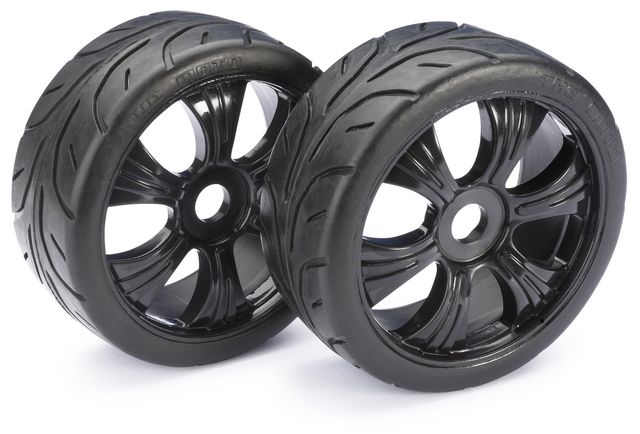 Absima Wheel Set LP Buggy &quot;Street&quot; black 1:8 (2) ( AB 2530003)