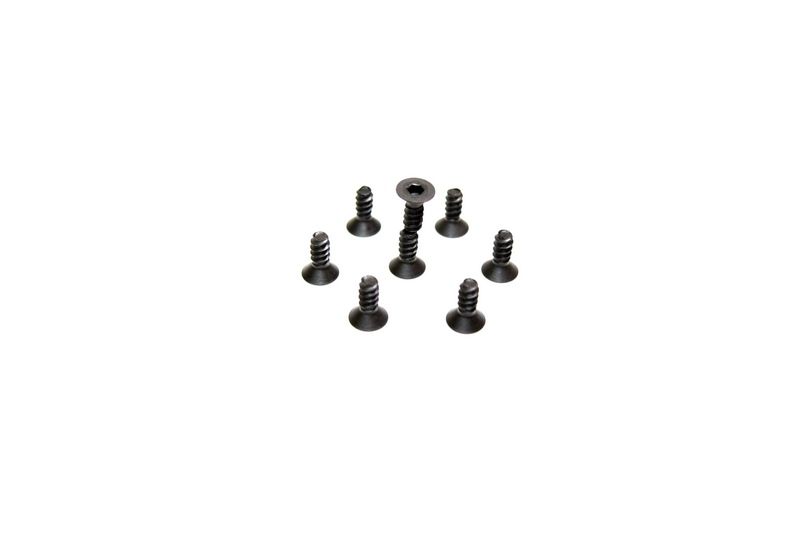 Absima Flat Head Hex Tapping Screws M4X11 (8) AB2.8 BL ( AB 1330204)