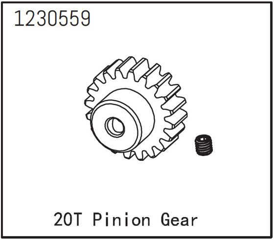 Absima Pinion Gear 20T ( AB 1230559)