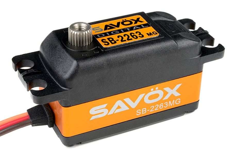 Savox Low Profile Brushless Digital Servo 10KG/0.76S@6.0V (SAV-SB2263MG)