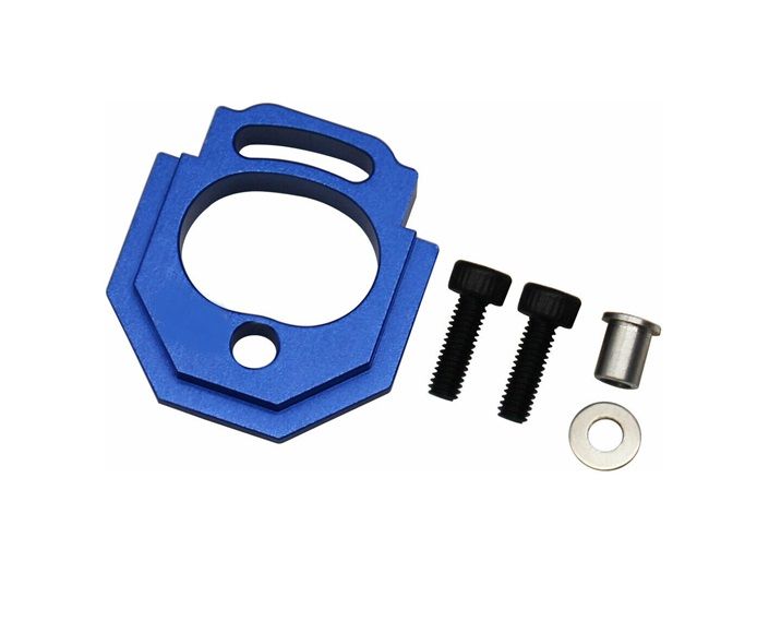 SC Models Aluminum Adjustable Motor Mount, Blue, Arrma Grom (SCDTAR11821)