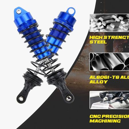 SC Models Big Bore Aluminium Shock Set - Arrma Senton, Granite - Blue (4pcs) (SCDTARA330550A)