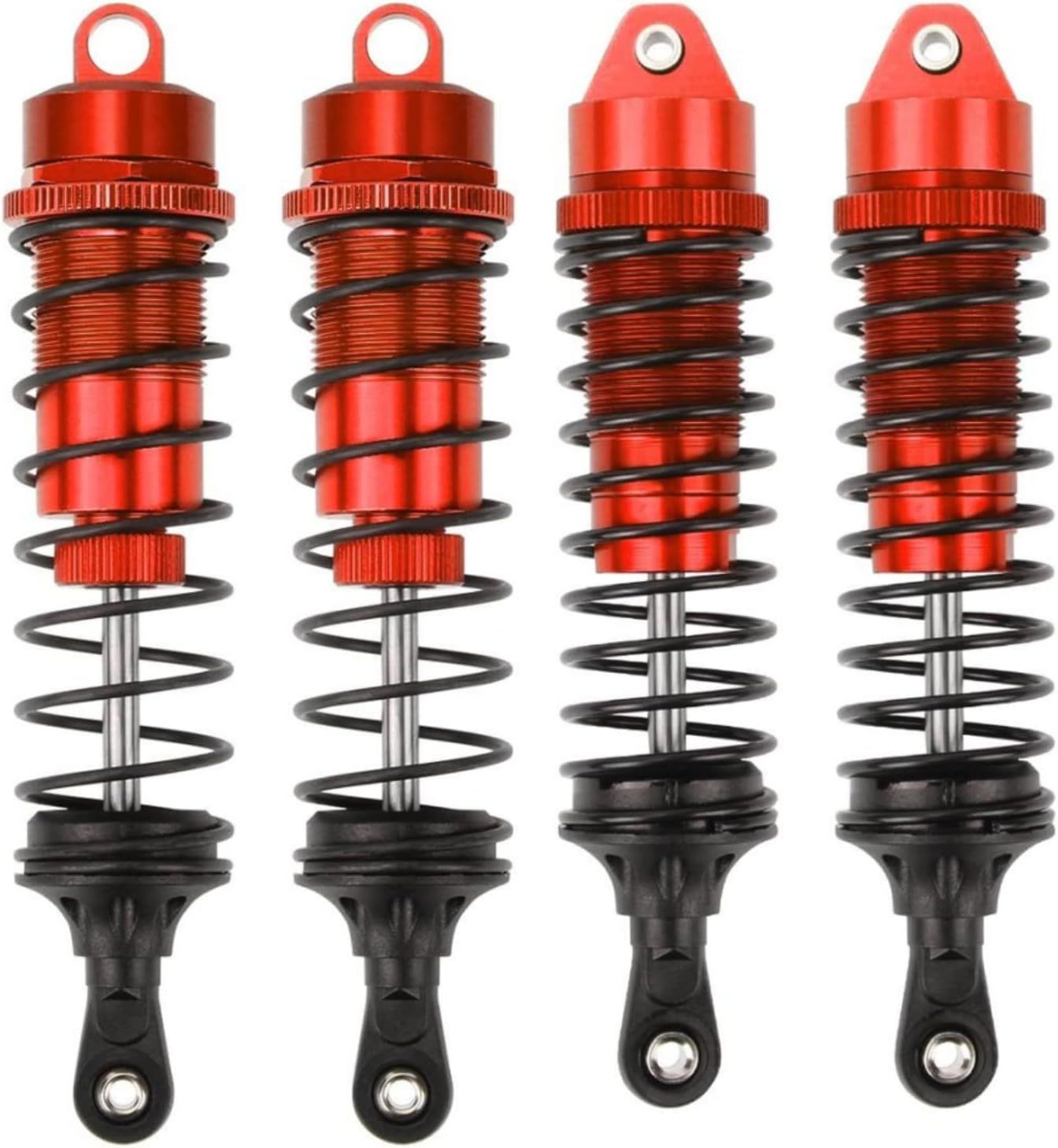 SC Models Big Bore Aluminium Shock Set - Arrma Senton, Granite - Red (4pcs) (SCDTARA330550B)