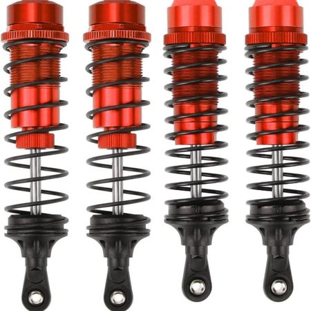 SC Models Big Bore Aluminium Shock Set - Arrma Senton, Granite - Red (4pcs) (SCDTARA330550B)