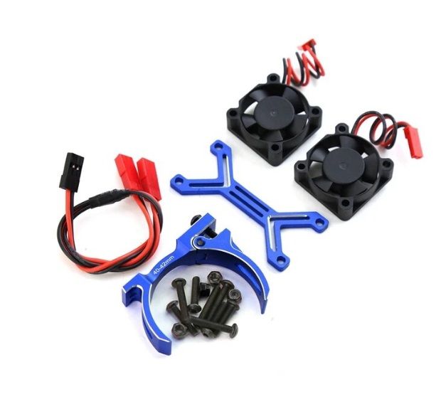 SC Models 1:8 Motor Heatsink With Dual Cooling Fan 40-42mm (4274,4068,4268)(SCDTEF02010B)