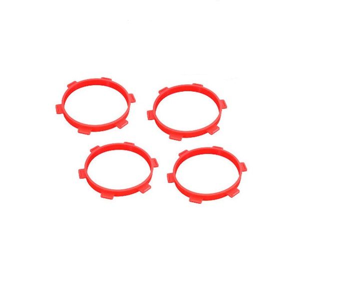 SC Models 1:8th Buggy &amp; 1:10th Short Course Rubber Tyre Bands - Red (4 Per Pack) (SCDTEL01010)