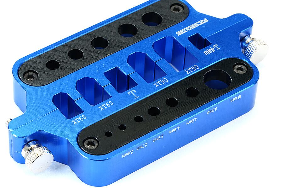 Etronix Aluminium Connector Soldering Jig Blue (ET0614B)