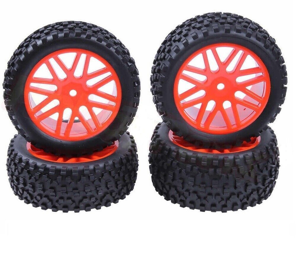 SC Models 1:10 Off Road Wheel Set 12mm Hex - Red (SCDTHW00002C)