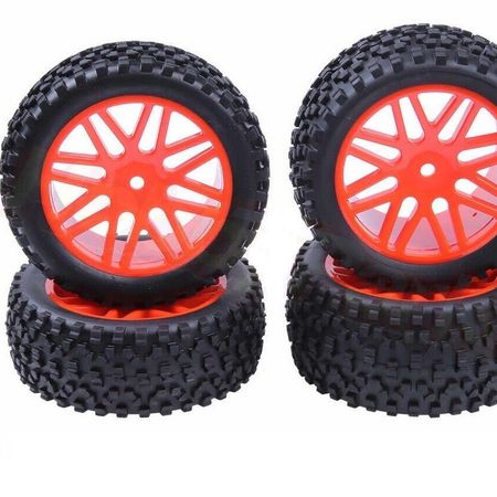 SC Models 1:10 Off Road Wheel Set 12mm Hex - Red (SCDTHW00002C)
