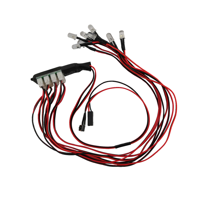 SC Models RC LED Light System 8 White LED&#039;s (SCDTLR01013)