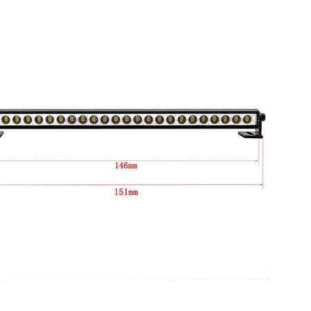 SC Models Aluminium 25 LED Light Bar W/Side Mounts (SCDTLR05002C)