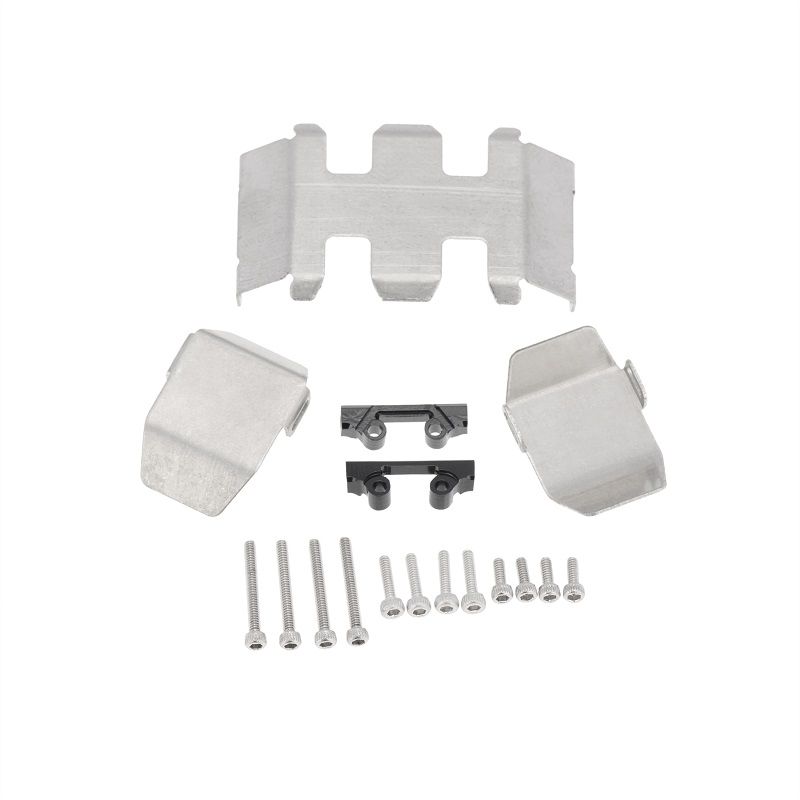SC Models SCX24 Stainless Steel Chassis Guard Plate Set (SCDTSCX24-21)