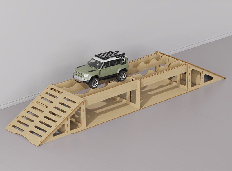 SC Models 1:18th/1:24th Crawler Bridge/Ramp Obstacle - 89cm Long (SCDTTL01012)