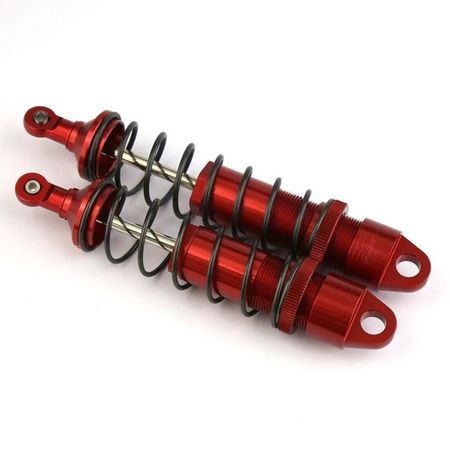 SC Models Traxxas Sledge Front &amp; Rear Aluminium Shocks - Red (SCDTTRXSL024A)