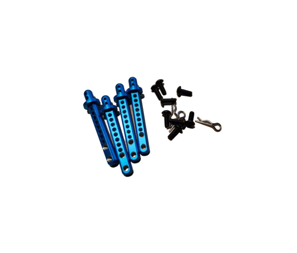 SC Models Aluminium Body Post Set Blue - Tamiya TT-01 (SCDTTT01013)